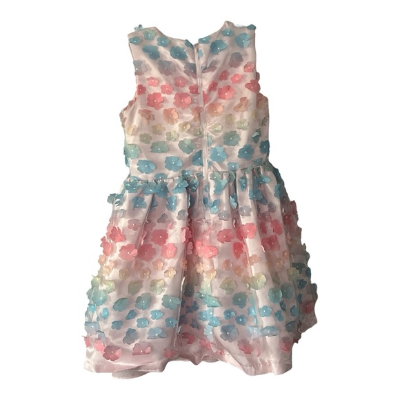 Girls Floral Pastel Dress by Purple Rose Size 7 - Picture 2 of 6